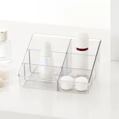 JUST HOME COLLECTION - Organizador de cosméticos acrílico con 6 divisiones