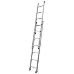 BAUKER - Escalera de Extesión de Alumino 14 Pasos 90Kg