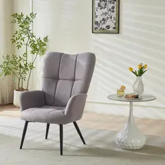 JUST HOME COLLECTION - Sofá Toronto Gris 1 Cuerpo 64x96x75 cm