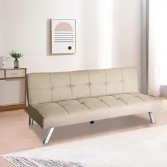 JUST HOME COLLECTION - Futón Seattle Beige 175x83x74 cm