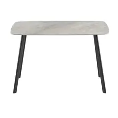 JUST HOME COLLECTION - Juego de Comedor Darmani 70x120x76 cm Gris, Negro