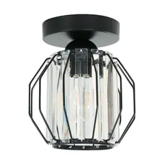 JUST HOME COLLECTION - Lámpara De Mesa Fiori 1L E27 Negro Verona 1.8x2.1 cm