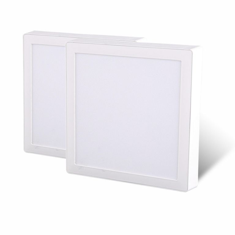 Set 2 Panel LED Sobre Cuadrado 24W LF