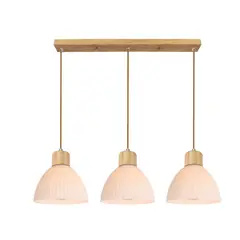 NON BRANDED - Lámpara Colgante Elva 3 Luces E27 Blanco