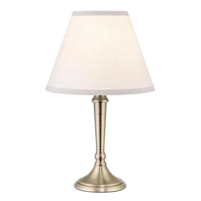 Pack de 2 Lámparas de Mesa New Lille E27 Blanco 25x42 cm