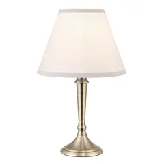 JUST HOME COLLECTION - Pack de 2 Lámparas de Mesa New Lille E27 Blanco 25x42 cm