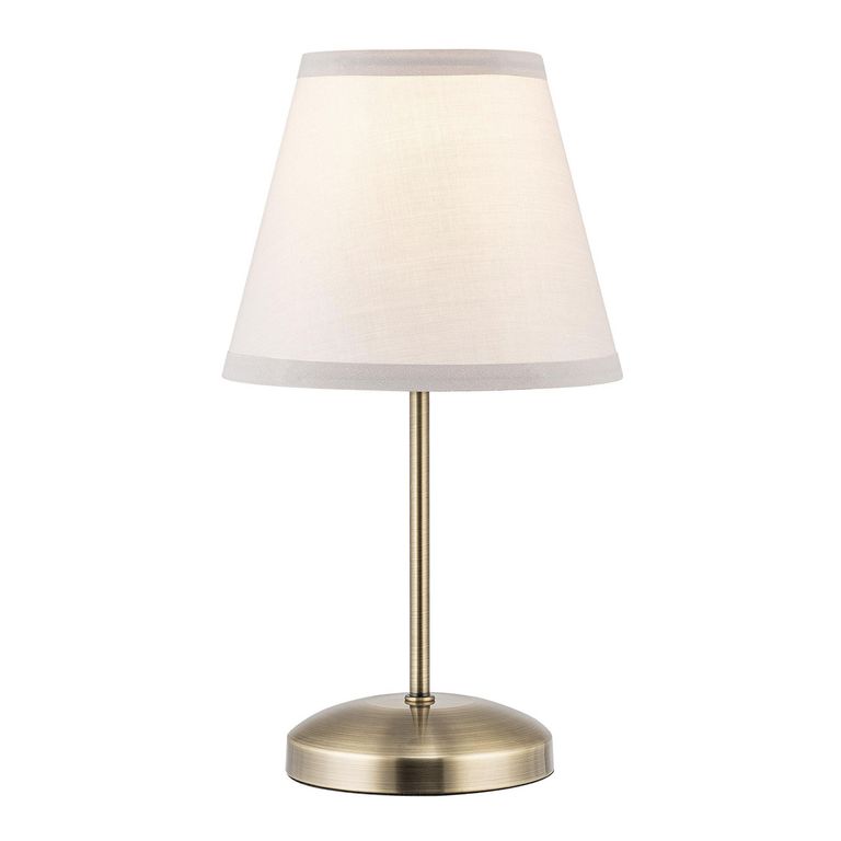 Pack de 2 Lámparas de Mesa New Lyon E27 Blanco 18x33 cm