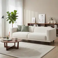 JUST HOME COLLECTION - Sofá 3 Cuerpos Anna Beige