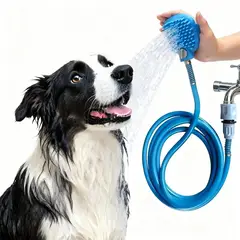 PETIZOOS - Cepillo de Ducha para Mascota 2 en 1