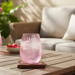 JUST HOME COLLECTION - Vaso Brillia 530ml Fucsia