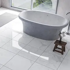 HOLZTEK - Cerámica Marmolada Verona Lux Blanco/Gris 60 x 60 cm 2.88 m²