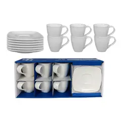 JUST HOME COLLECTION - Set de Café 80ml 6 Puestos