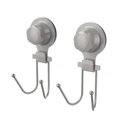 JUST HOME COLLECTION - Gancho Doble de Succión Taupe