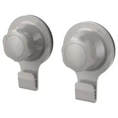 JUST HOME COLLECTION - Set 2 Ganchos de Succión Taupe