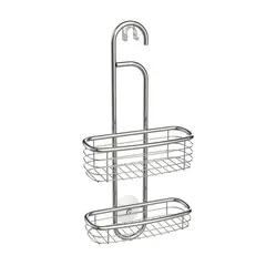 JUST HOME COLLECTION - Organizador de Ducha 2 Niveles Cromada