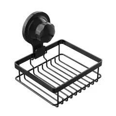 JUST HOME COLLECTION - Organizador de Ducha Succión Negro