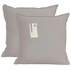 JUST HOME COLLECTION - Set 2 Cojines Solid 45X45 Gris