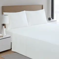 JUST HOME COLLECTION - Sábana 180 Hilos King Blanco