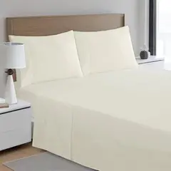 JUST HOME COLLECTION - Sábana Poli 180 H Queen Beige