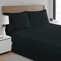 JUST HOME COLLECTION - Sábana 180 H King Negro