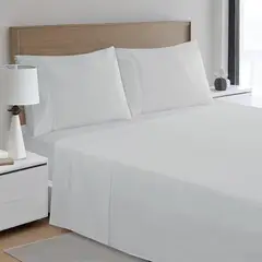 JUST HOME COLLECTION - Sábana Poli 180 H Queen Gris