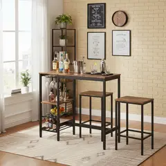 JUST HOME COLLECTION - Juego de Comedor Bar 2 Sillas Harlem