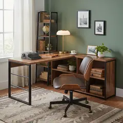 JUST HOME COLLECTION - Escritorio Swann 135x130x76cm