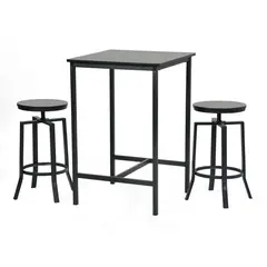 JUST HOME COLLECTION - Juego de Comedor Bar 2 Sillas Marin