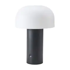 JUST HOME COLLECTION - Lámpara Mesa LED Eggo USB Negro