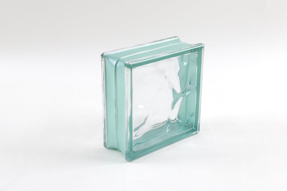 Bloque Olas Borde Verde 19x19x8cm.