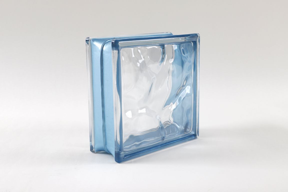Bloque Olas Borde Azul 19x19x8cm.