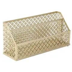 JUST HOME COLLECTION - Organizador de Escritorio Dorado