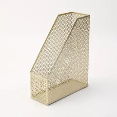 JUST HOME COLLECTION - REVISTERO METALICO DORADO