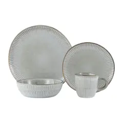 JUST HOME COLLECTION - Juego de Vajillas 16 Piezas Bergamo