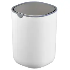 CASA BONITA - Basurero Portátil 1.5 Litros Blanco