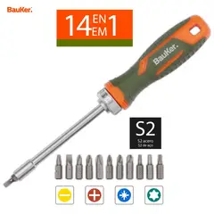 BAUKER - DESTORNILLADO RATCHET 14EN1