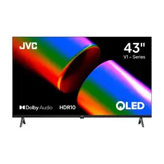JVC - Televisor QLED 43" 4K Ultra HD Google TV LT-43KB758