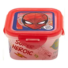 MARVEL - Recipiente Cuadrado 290ml Spiderman