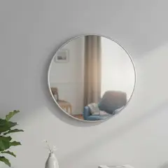 JUST HOME COLLECTION - Espejo Redondo Plata 30cm