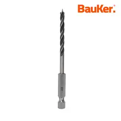 BAUKER - Broca para Madera Hexagonal 4mm