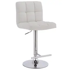 JUST HOME COLLECTION - Banco de Bar Blanco Acolchado