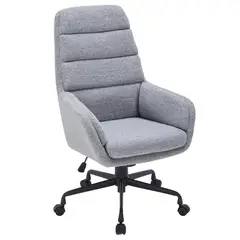 JUST HOME COLLECTION - Sillón de Escritorio Pascal Gris