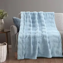 JUST HOME COLLECTION - Manta Teen Sherpa 125 x 150 Celeste