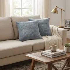JUST HOME COLLECTION - Set 2 Cojines Jacquard 40 x 40 Grafito