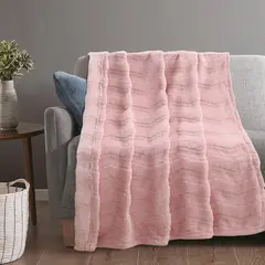 JUST HOME COLLECTION - Manta Teen Sherpa 125 x 150 Rosa