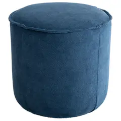 JUST HOME COLLECTION - Puff Redondo 40cm Azul Oscuro