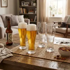 JUST HOME COLLECTION - Juego de Vasos Cerveceros 4 Piezas 680ml