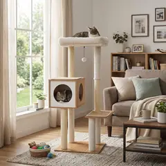 PETIZOOS - Árbol Rascador Gato Mad 119 cm