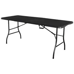 JUST HOME COLLECTION - Mesa Plegable Negra 180cm
