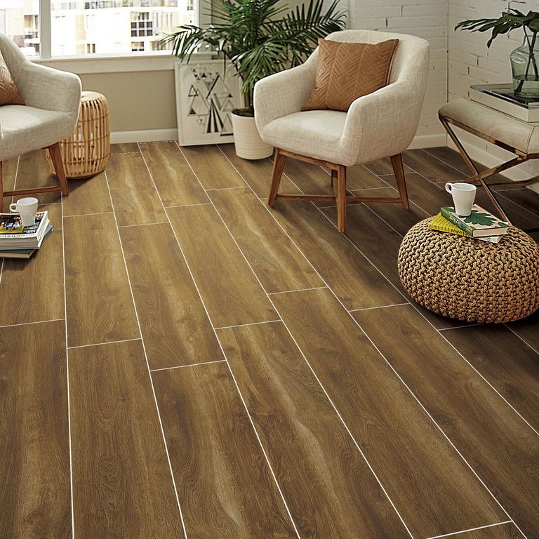 Porcelanato Maderada Aalborg Café 20 x 120 cm 1.20 m²